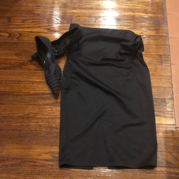 GUCCI WRAP SATEEN ICONIC SKIRT. - Picture 3 of 4